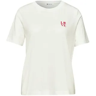 STREET ONE Kurzarmshirt Weiß 38