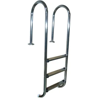 Weka Poolleiter Silberfarben 175 cm