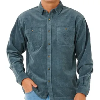 Rip Curl Premium Surf Cord Langarmhemd Blau M