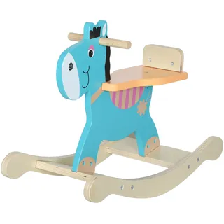 Schaukeltier Esel Baby Schaukelspielzeug Mit Haltegriffen Schaukel Schaukelsitz 59 X 27 X 43 Cm Blaugrün