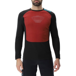 Uyn Crossover Winter Long Sleeve Base Layer Rot,Schwarz M Mann