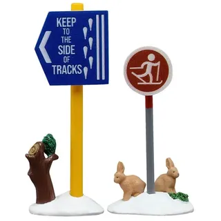 Lemax Cross Country Ski Sign