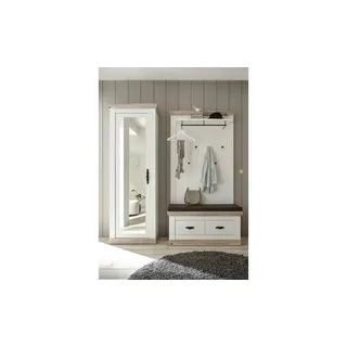 Garderobe   ¦ weiß ¦ Maße (cm): B: 190 H: 201