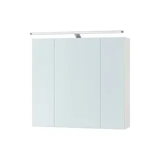 VASAGLE Spiegelschrank 60 cm weiß