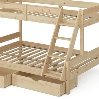 VitaliSpa Everest 140x200 / 90x200 cm mit Schubladen