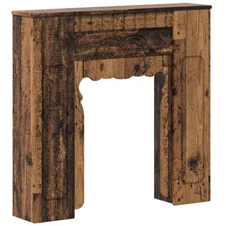 vidaXL Kaminumrandung Altholz 93 x 20 x 89 cm Braun