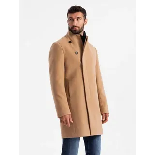 Ombre Clothing Herrenmantel Bilical hellbraun XXL - Braun - XXL