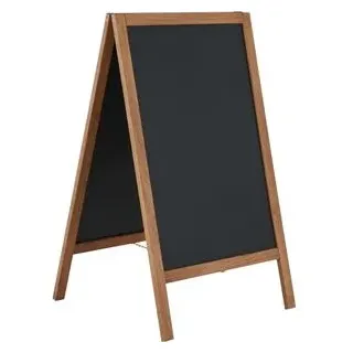 Update-Displays Holz-Kundenstopper »Economy Outdoor Kreidetafel, 600x1200« mm