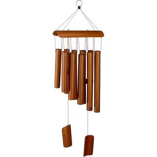 Relaxdays Bambus Windspiel 58,5 x 18,5 cm Natur