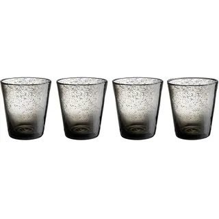BUTLERS 4er Set Trinkgläser mit Luftblasen 290ml - WATER COLOUR - Wassergläser Cocktailgläser Set | spülmaschinenfeste Gläser & Trinkgeschirr für Tee, Limonade, Eiskaffee, Longdrinks