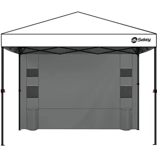 Sekey Seitenwände für Pavillon 3x3 m 2 Stück Grau