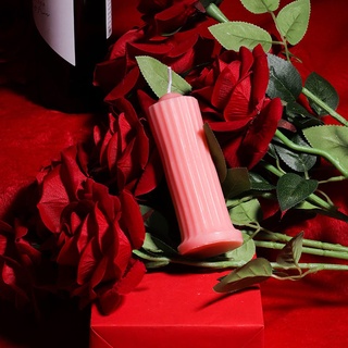 MMCCHB Kerzen mit niedriger Temperatur, romantische Kerzen, Tropfkerzen aus Wachs mit niedriger Hitze, Kerzen für Paare zum Valentinstag (Rosa)