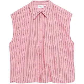 Comma, Ärmellose Bluse mit Ballon-Saum Rosa 38