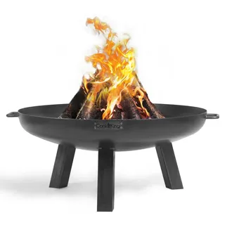 Cook King Polo Feuerschale 70 cm - BBQ Feuerschalen für den Garten - Feuerstelle Outdoor & Feuertonne - Terrasenofen aus Legierter Stahl - Feuerkorb für den Garten - Holzofen Mit Füße - 70x78x30cm