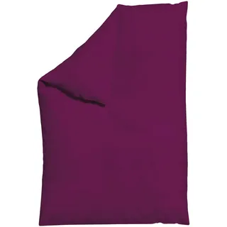 schlafgut Woven Satin Unifarben Lila 135 x 200 cm + 40 x 80 cm