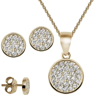 FIRETTI Schmuckset rosegold / transparent