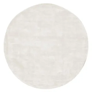 Teppich La Belle aus Viskose, rundes Design, sandfarben, Ø 200 cm, weich und pflegeleicht
