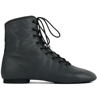 hoher RUMPF GARDESTIEFEL, schwarz  mit 9 Ösen, Größe: 28
