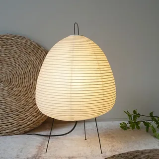 Chao Zan Papierlampe tischlampe, Nachttischlampe reispapier schlafzimmer, Reispapier lampenschirm Tischleuchte für wohnzimmer, Papierlaterne lampe im japanischen stil (B)
