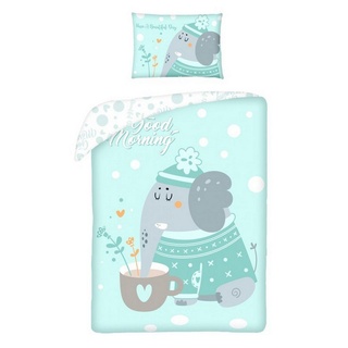 Kinderbettwäsche »Elefanten Baby Tier Motive Set Bettbezug Wendebettwäsche 100×135cm«, Lau-Fashion