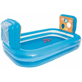 Bestway 54170 Aufblasbarer Kinderpool mit Zielen und Bällen