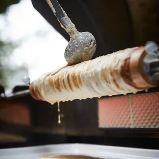 SANTOS Baumkuchen Holzrolle 40 cm, für Drehspieße mit max. ø 12 mm