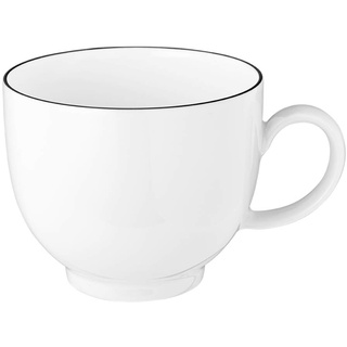 SELTMANN WEIDEN Kaffeetasse - 0,22 L - Durchmesser: 10,7 - Höhe: 6,7 cm - Lido - Form: Rund - 10826 Weiß - Black Line