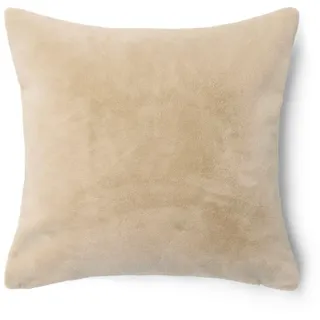 Essenza Fellkissen, Sand, Textil, Fell, Uni, Füllung: Polyester, 50x50 cm, Oeko-Tex® Standard 100, Wohntextilien, Kissen, Fellkissen