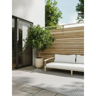 benuta basic Lou Outdoor-Teppich 80 x 150 cm Weiß