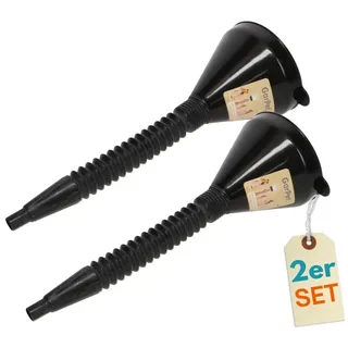 GarPet Öltrichter 2er Set Trichter Groß mit Schlauch Sieb Einfülltrichter AdBlue Öl