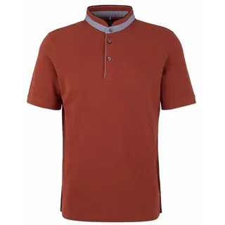 bugatti Poloshirt mit Stehkragen orange S