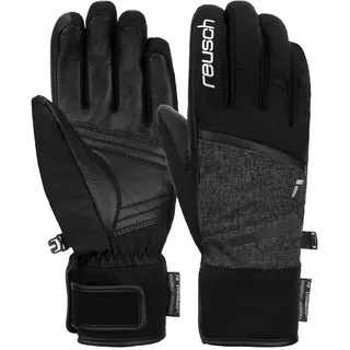 Skihandschuhe REUSCH "Tessa STORMBLOXXTM" Gr. 6, grau (grau, schwarz) Damen Handschuhe Sporthandschuhe aus wasserdichtem und atmungsaktivem Material