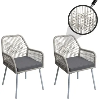 MCW MCW-O12 Gartenstuhl 2er-Set 0 x 0 x 0 cm grau