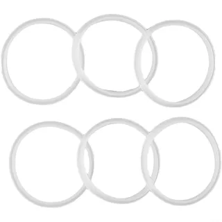Ersatz-Silikon-Dichtungsring für Trinkflaschen, auslaufsicher, Wasserbecher-Deckeldichtung für nachfüllbare Quetschflaschen-Serie, 6 Stück