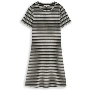 Tom Tailor Minikleid Gestreift Schwarz/Weiß L