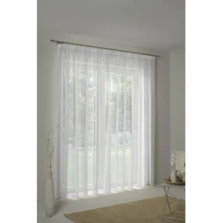 Wirth Gardine WIRTH "3163 III", weiß (sanftes weiß), B:300cm H:225cm, Polyester, Gardinen, Gardine