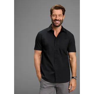 MAN'S WORLD Kurzarmhemd Schwarz XL
