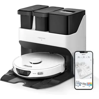 Roborock S7 Max Ultra Roboterstaubsauger Sonic 5500 Pa, aktive Hindernisvermeidung, App/Sprachsteuerung