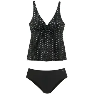 LASCANA Bügel-Tankini Damen Schwarz/Creme 54 Cup E