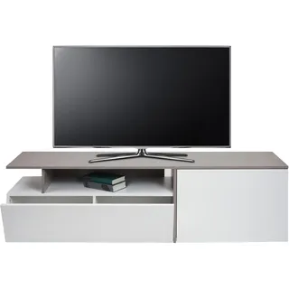MCW L34 TV-Lowboard 161x45 cm Grau/Weiß Holz
