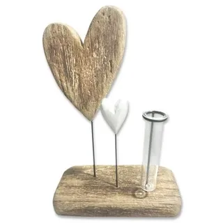 Jojo Vase Herz 1 Weiß 1 cm