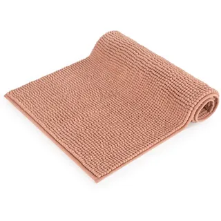 Blumtal Badematte Chenille weicher Badezimmerteppich, strapazierfähig, rutschfest, Polyester, Läufer, 40°C maschinenwaschbar rosa Läufer | 40 cm x 60 cm