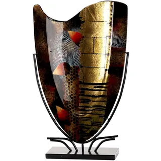 Gilde Bodenvase Dixion Schwarz 48 cm