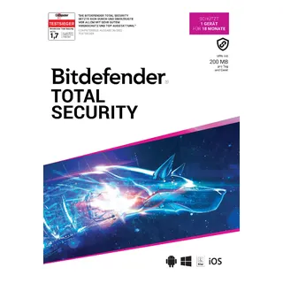 BitDefender Total Security 2025 1 Gerät 18 Monate ESD