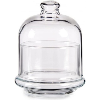 Pasabahce Vorratsglas Bonboniere Mini Glas mit Sockel 16 x 9, Kristall Transparent weiß