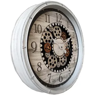 GLOBO Wanduhr 50,8 cm DB 50.80x8 cm weiß