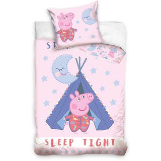 Peppa Pig Bettwäsche - bedlinen - draps de lit -ropa de cama - biancheria da letto135x200cm PP195001-4