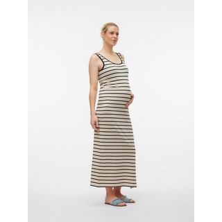 Mamalicious Jerseykleid MLEVA YD SL JRS MAXI DRESS A. NOOS beige XS (34)