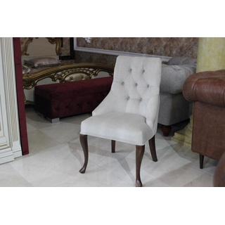 JVmoebel Stuhl, Esszimmer Stühle Luxus Sessel Stuhl Holz Weiß Stühle Wohnzimmer Möbel Sofort weiß
