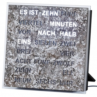 AMS -Wand-/Tischuhr Metallic Quarz 20cm- 1236